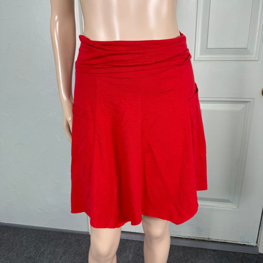 Liz Alig Women's Skirt Small Pockets Cotton bohemian Pull on Mini Lagenlook Z23